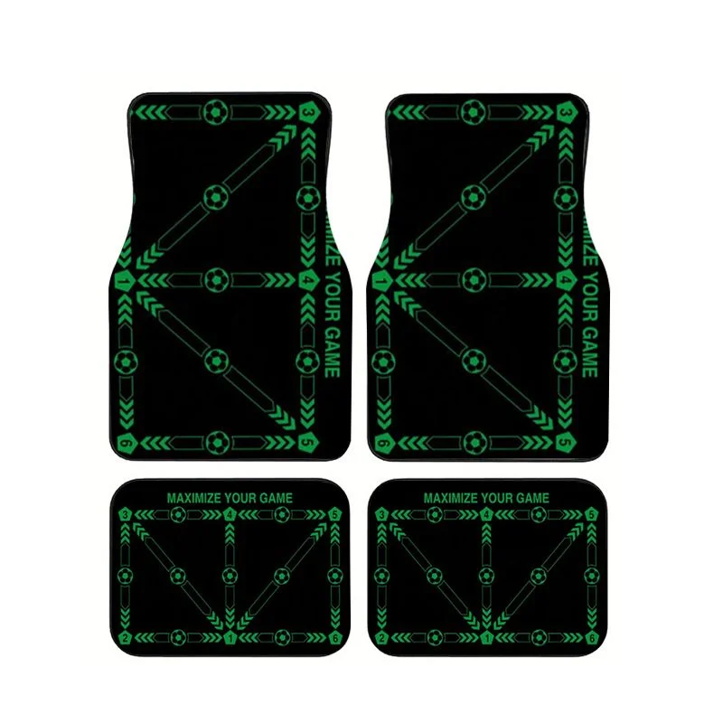 

Car Floor Mats 4Pcs Universal Waterproof Anti-slip Wear Resistant Auto Foot Pads Interior Decor Mat Fit Most Sedan SUV Car Model