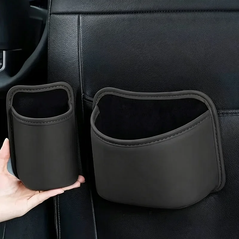Bolsa de Almacenamiento Universal para Portavasos de Puerta de Coche con Clip Trasero, Organizador de Bebidas, Caja de Almacenamiento Impermeable para Asiento