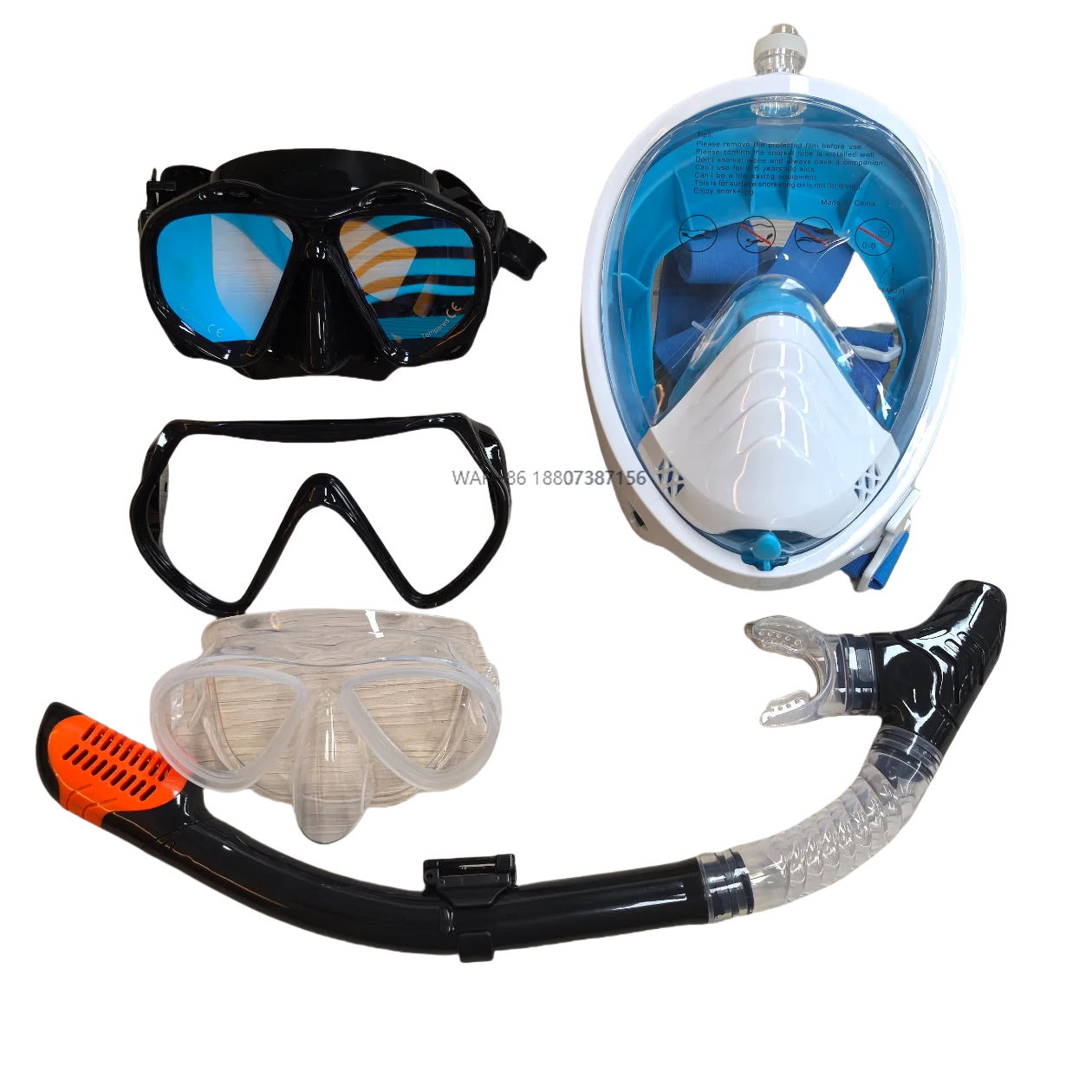 High precision OEM ODM factory plastic injection mold diving mask and snorkel set
