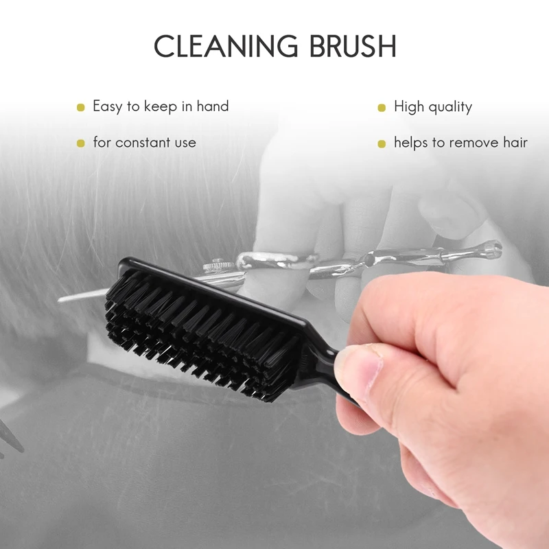 Fade Brush Comb Scissors Cleaning Brush Barber Shop Skin Fade Vintage Oil Head Shape Carving Cleaning Brush