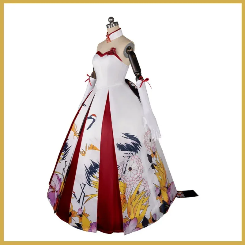 Игра Fate Stay Night Saber Altria Pendragon Косплей Костюм Парик Вечернее платье в китайском стиле Женские сексуальные карнавальные костюмы для вечеринок; 3'v,