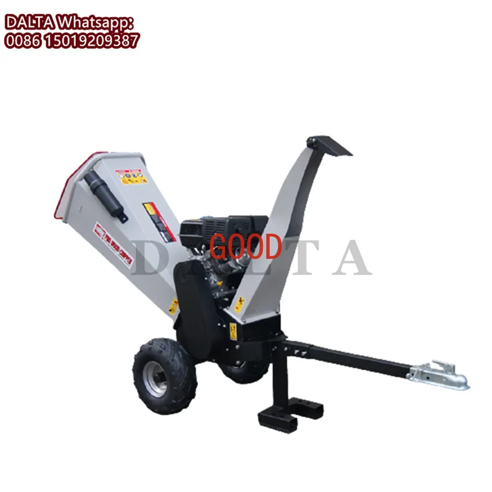 TUV Rheinland CE(MD/EMC/NOISE) 15HP 420cc Gasoline Engine Powered ATV Drum Wood Chipper Shredder Machine/Wood Chipper