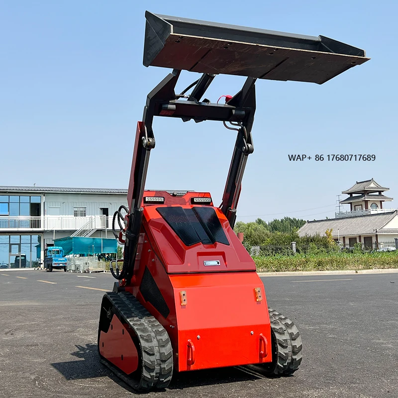 

Mini Skid Steer Loader Hot Sale CE EPA EURO 5 with Tracked Snow Blower Lawn Mower Breaker Hammer Earth-moving Machinery Skid