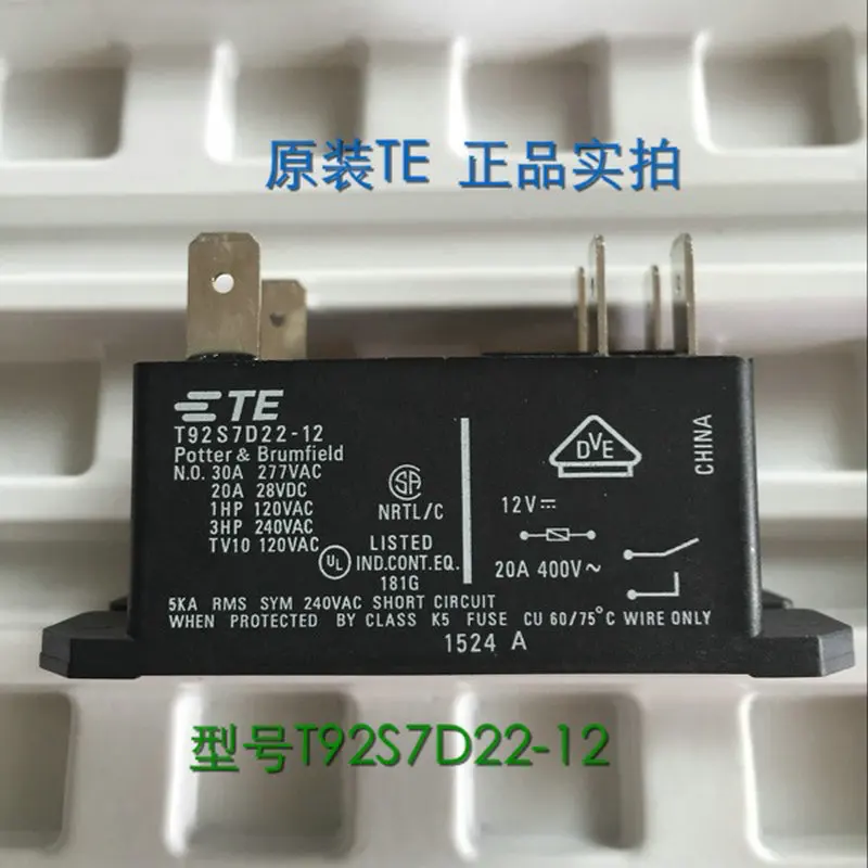 5PCS TE T92S7D22-12 relay original