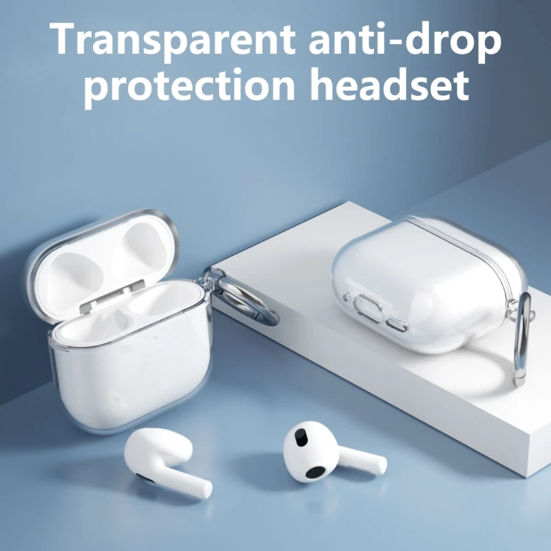 Étui pour écouteurs en silicone, housse protection transparente pour écouteurs Airpods4