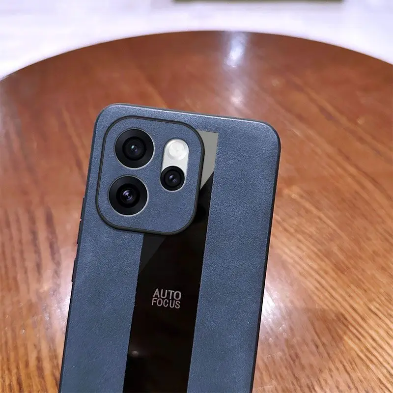 Para OPPO Reno 15 14 pro Funda de cuero de lujo Porsche cubierta de borde suave agradable para la piel para OPPO Reno15 pro Funda de parachoques a prueba de golpes