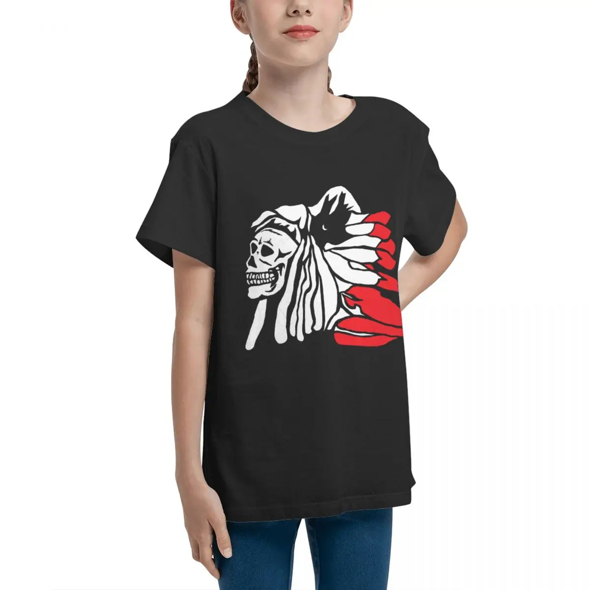 Forgotten Chief (Red Feathers) Essential For Vintage Tees premium Humor Graphic Activity competition Fresh Adolescents T-Shirt