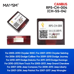 MAMSM Car Radio Canbus Box For Jeep Grand Cherokee Compass Liberty Patriot Wrangler Auto Decoder Adapter RP5-CH-004/CH-SS-04