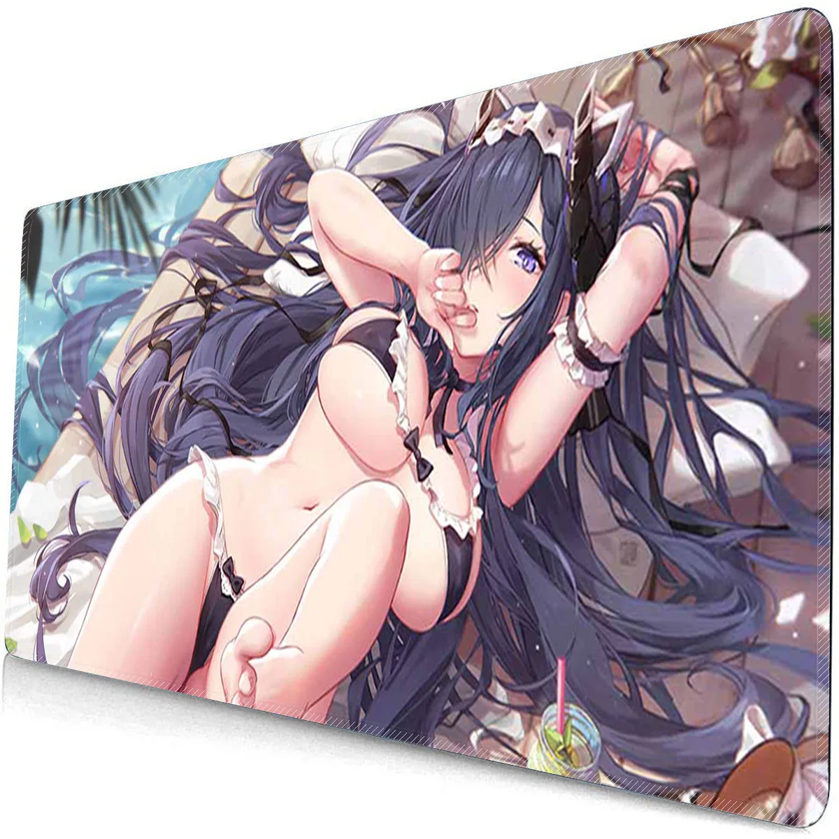 

Большой коврик для мыши, аниме Waifu Cups, игровой коврик для киберспорта, резиновый коврик для мыши Overwatched, нескользящий коврик для клавиатуры, настольный коврик XXL