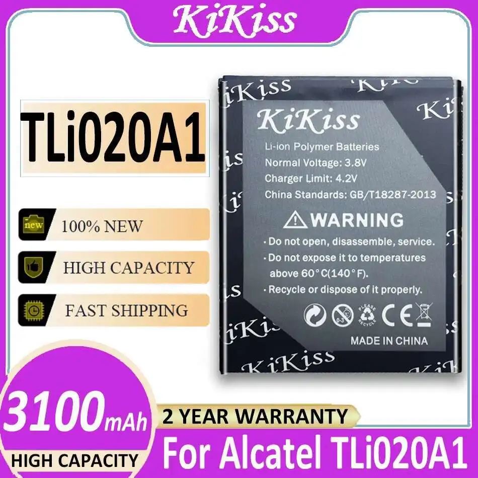 

Аккумулятор мобильного телефона TLi020A1 3100 мАч для Alcatel One Touch Pop C7 7040 OT-7040 OT-7040D для Tcl J738M J736L D920