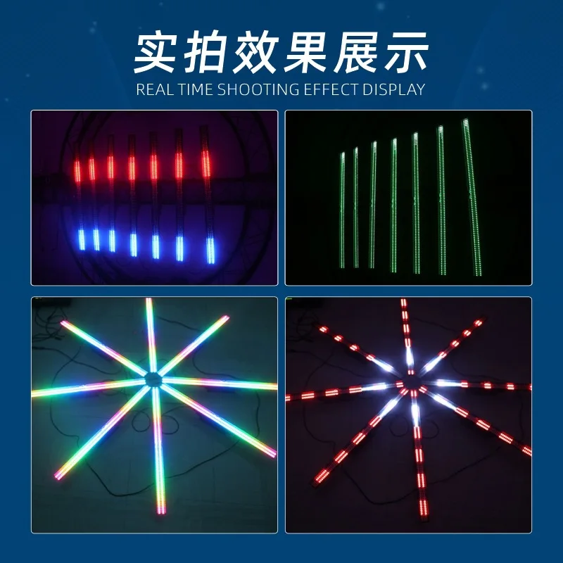 

Полноцветная декоративная светодиодная лента для отелей, атмосферная матричная подсветка, сценический свет, пиксельная лента для выступлений, трансграничный длинный светодиодный пиксельный светильник