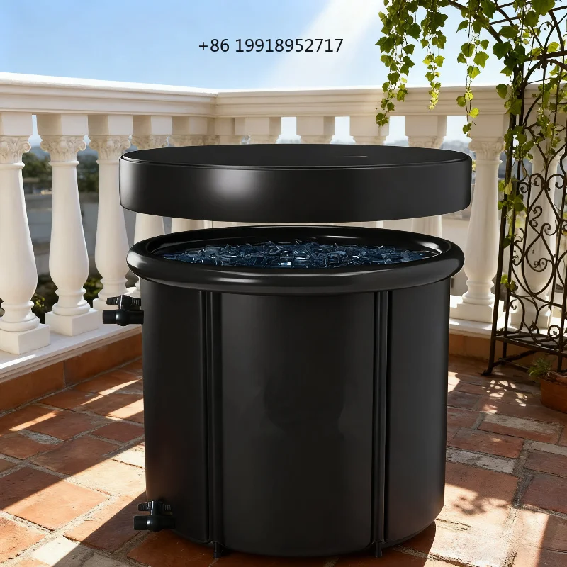 Inflatable Folding Bathtub Large Ice Bath Portable Cold Therapy Recovery Tub Athletes Sports Training Swimming Spa Pool JJ239