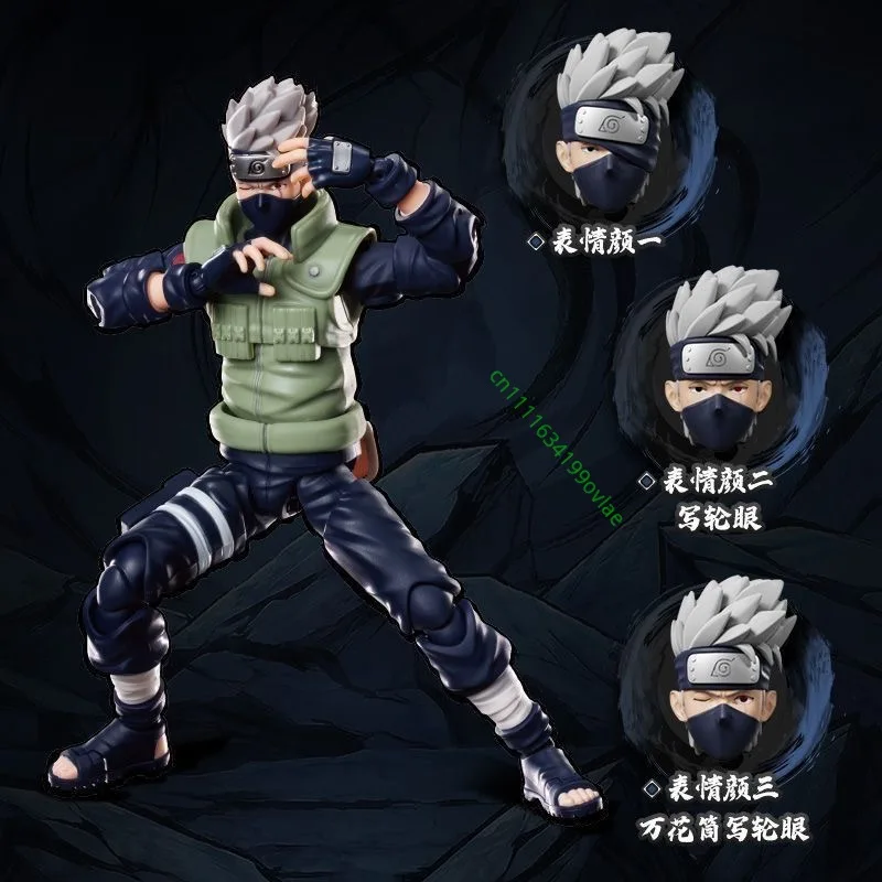 HOT Original Blokees Defender Version Naruto Shippuden Hatake Kakashi Assembled Figure Multi‑Pose Desktop Collectible Toy Gift