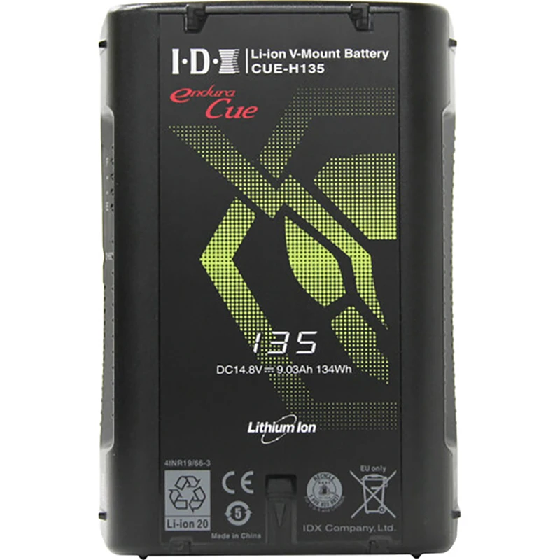 IDX CUE-H90 90Wh CUE-H135 135Wh CUE-H180 180Wh  Li-Ion V-Mount Battery Compact Li-Ion V-Mount Battery  VL-2CH VL-4X Charger