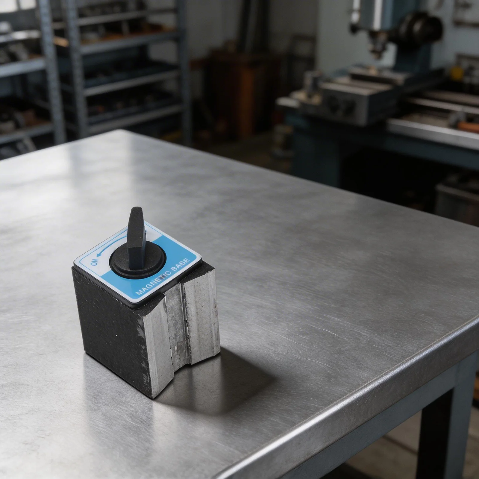 Magnetic Base with On/Off Switch and M8 Screw Hole for Dial Indicator Holders Gauge Mounts and Machinery Measuring Instruments