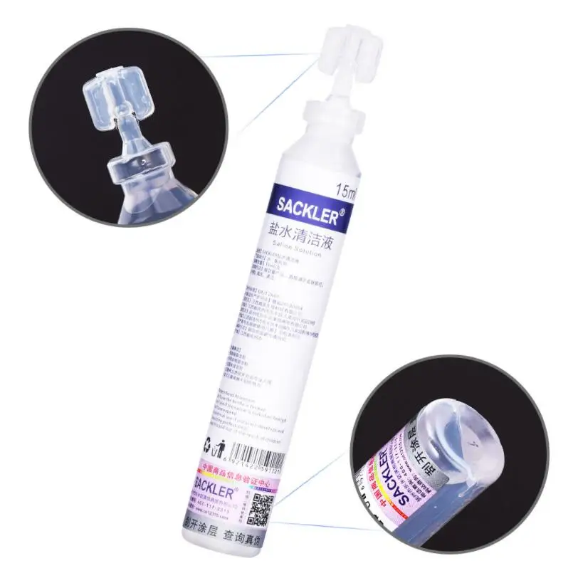 Sodium Chloride Physiological Saline for Tattoo 0.9 Topical Dilute Salt Water Cleaning Solution External Cleaning 15ml