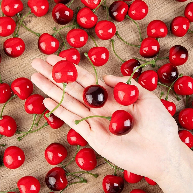 Fake Cherry Artificial Fruit Model for Home Decoration