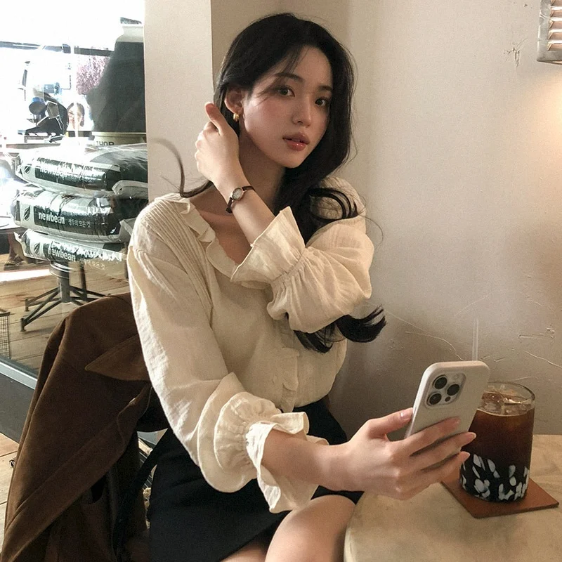 تنورة نسائية رومانسية غير رسمية irt Dongda Gate للخريف متعددة الاستخدامات تنورة جرس Sve irt قابلة للتنفس صديقة للبشرة طويلة Sve