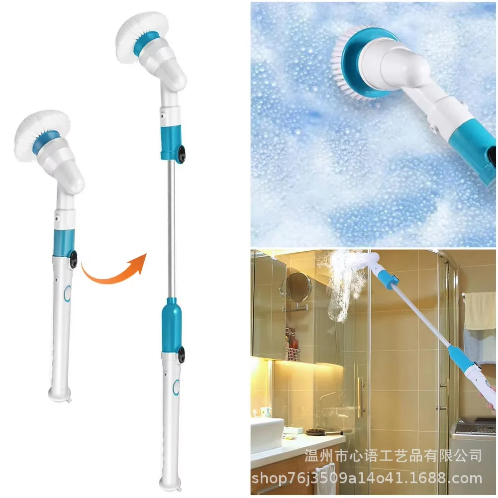 فرشاة تنظيف كهربائية متعددة الوظائف للحمام المنزلي، فرشاة زجاجية لغرفة الاستحمام