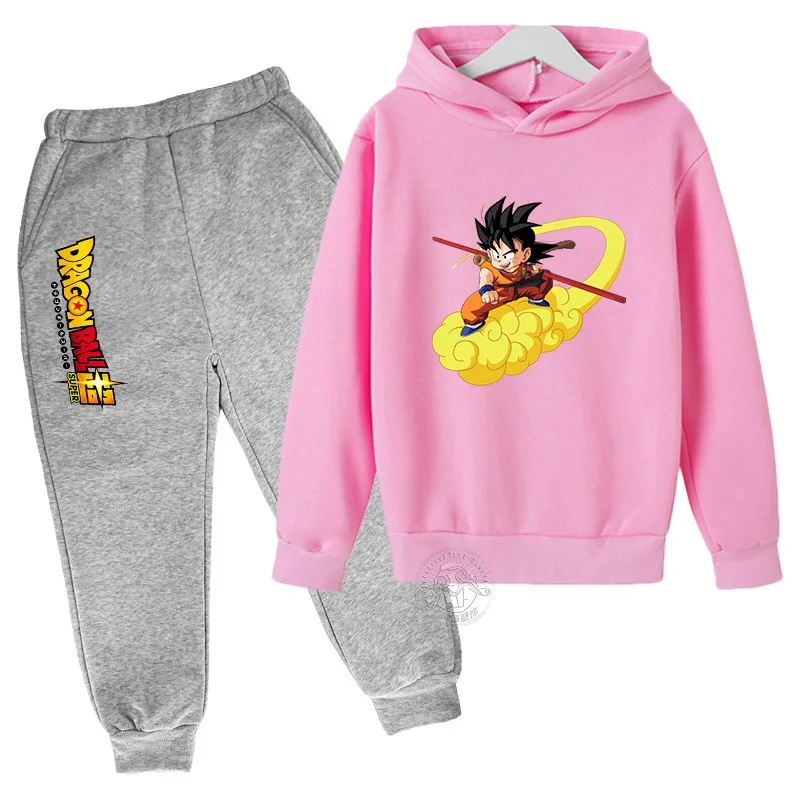 

Winter Dragon Ball Hoodies For Boys And Girls, Children'S Cartoon Goku Sweatshirts Outdoor Sports Children'S Simple Fashion Top