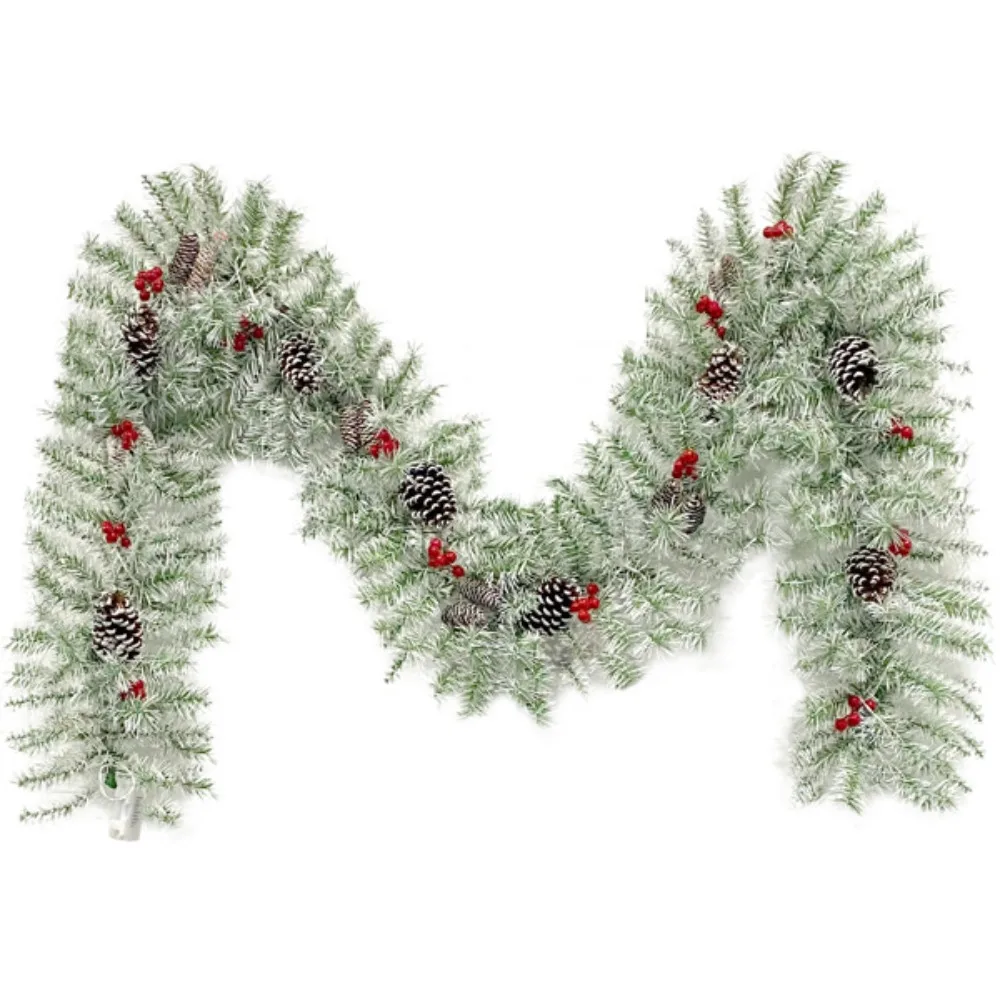 

Artificial Tree Wreath Pre-installed Lighting Christmas Tree Artificial Christmas 4-Piece Set Garland and 2 Set Entrance Tree