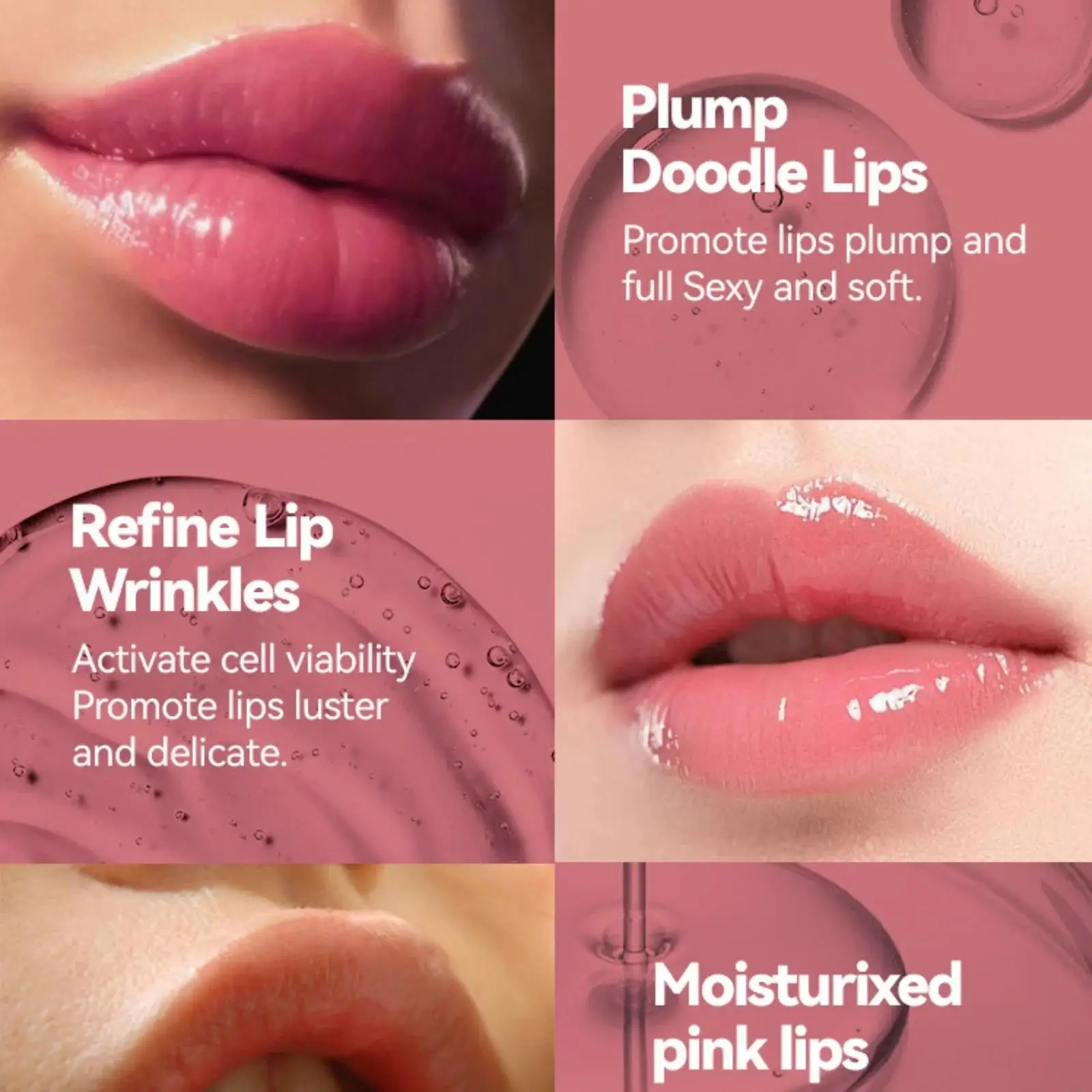 3pcs Juicy Plumping Lip Oil Set Hydrating Fruit Flavored Transparent Gloss For Full Soft Lips Beauty Care