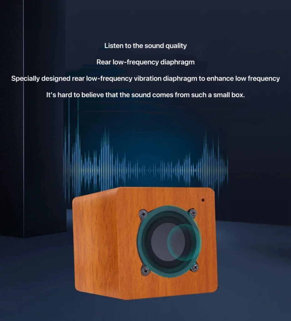 BL881 Wooden Desktop Speaker Laptop Home Bluetooth Audio High Sound Quality