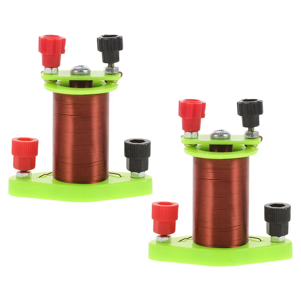 

2 Pcs Electromagnetic Primary and Secondary Coils Plastic Demonstration Induction