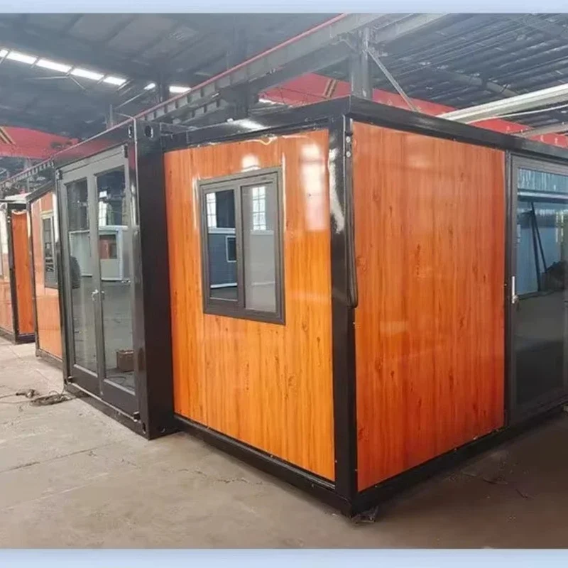 Portable 20ft Container House Foldable Design Lightweight Towable Camping/Remote Use Tiny House Cabin Hot Sale