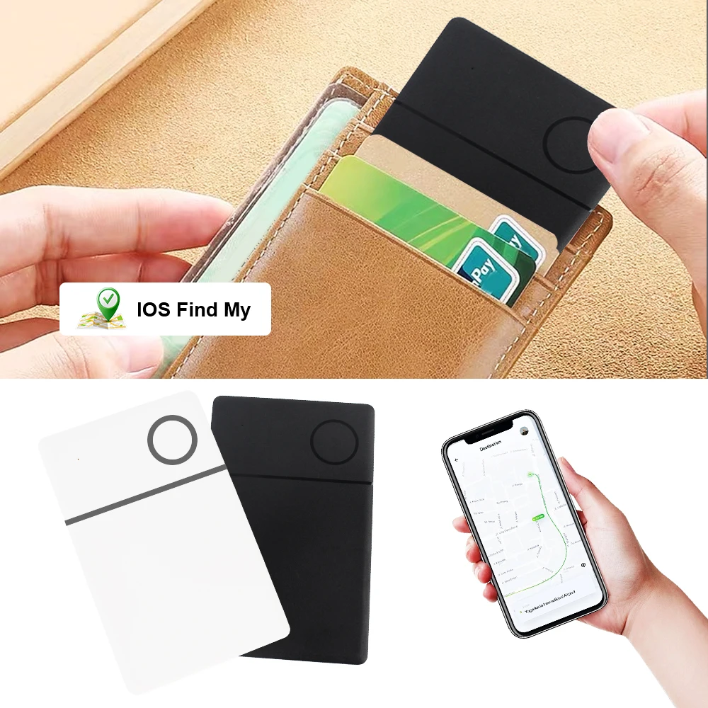 Wireless Smart Card Finder for Iphone Apple Find My APP Wallet Tracker For Car Luggage Pet Locator Anti-lost 1.9mm Ultra-Slim