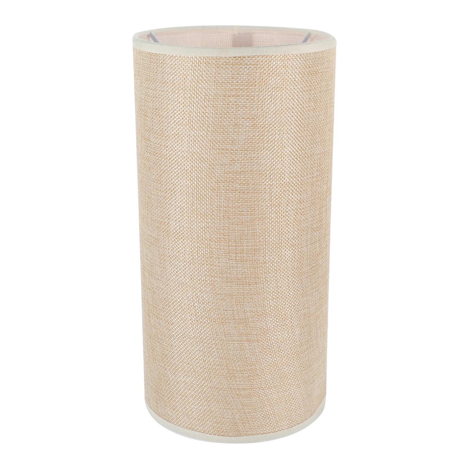 

Lamp Shade Cover E27 Base Barrel Lampshade for Wall Lamp Replacement Shades Natural Linen Fine Texture Comfortable Lighting
