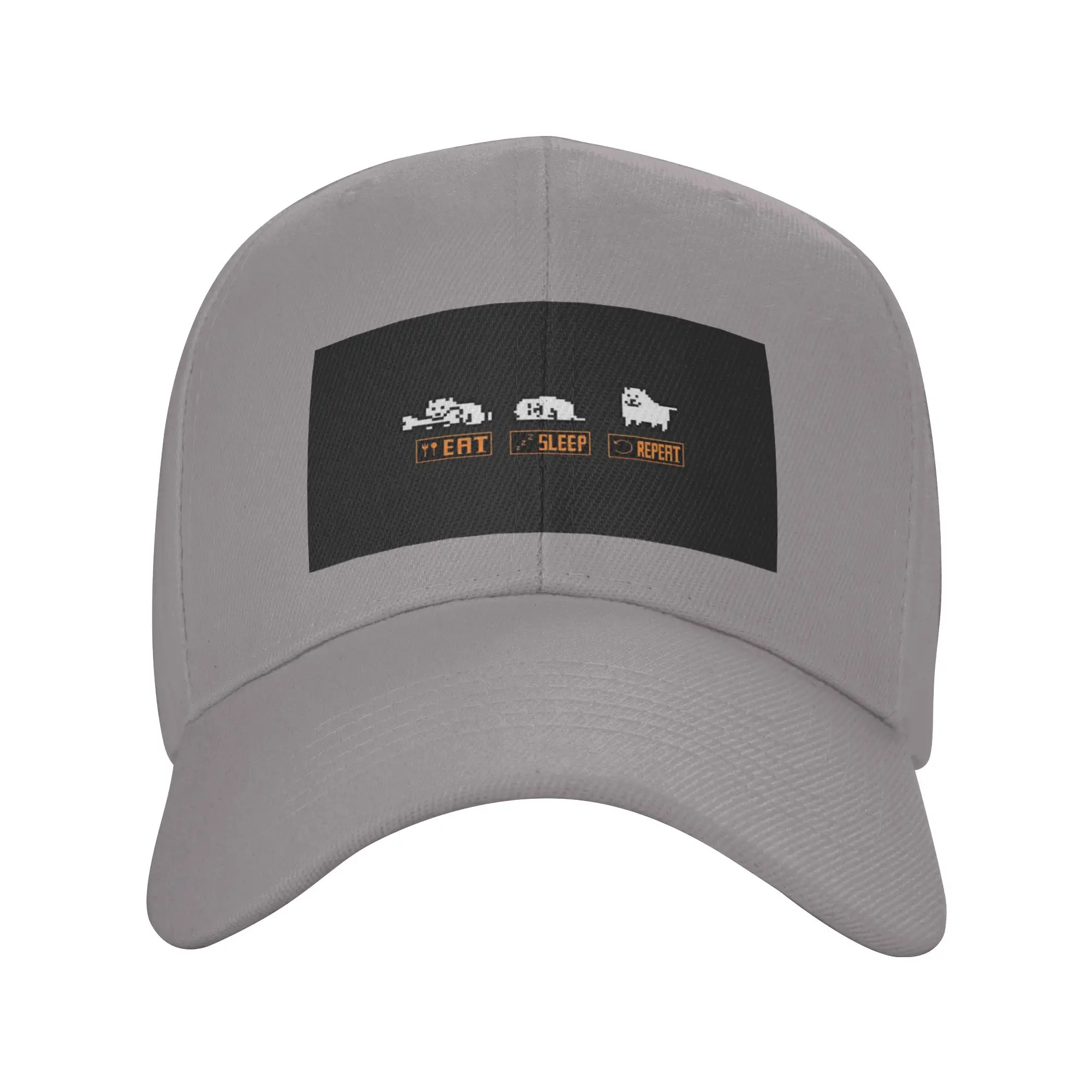 Hot Sale UNDERTALE ANNOYING DOG  EAT SLEEP REPEAT  Baseball Cap  Outdoor Snapback Cap  Sunshade Activity Snapback Cap