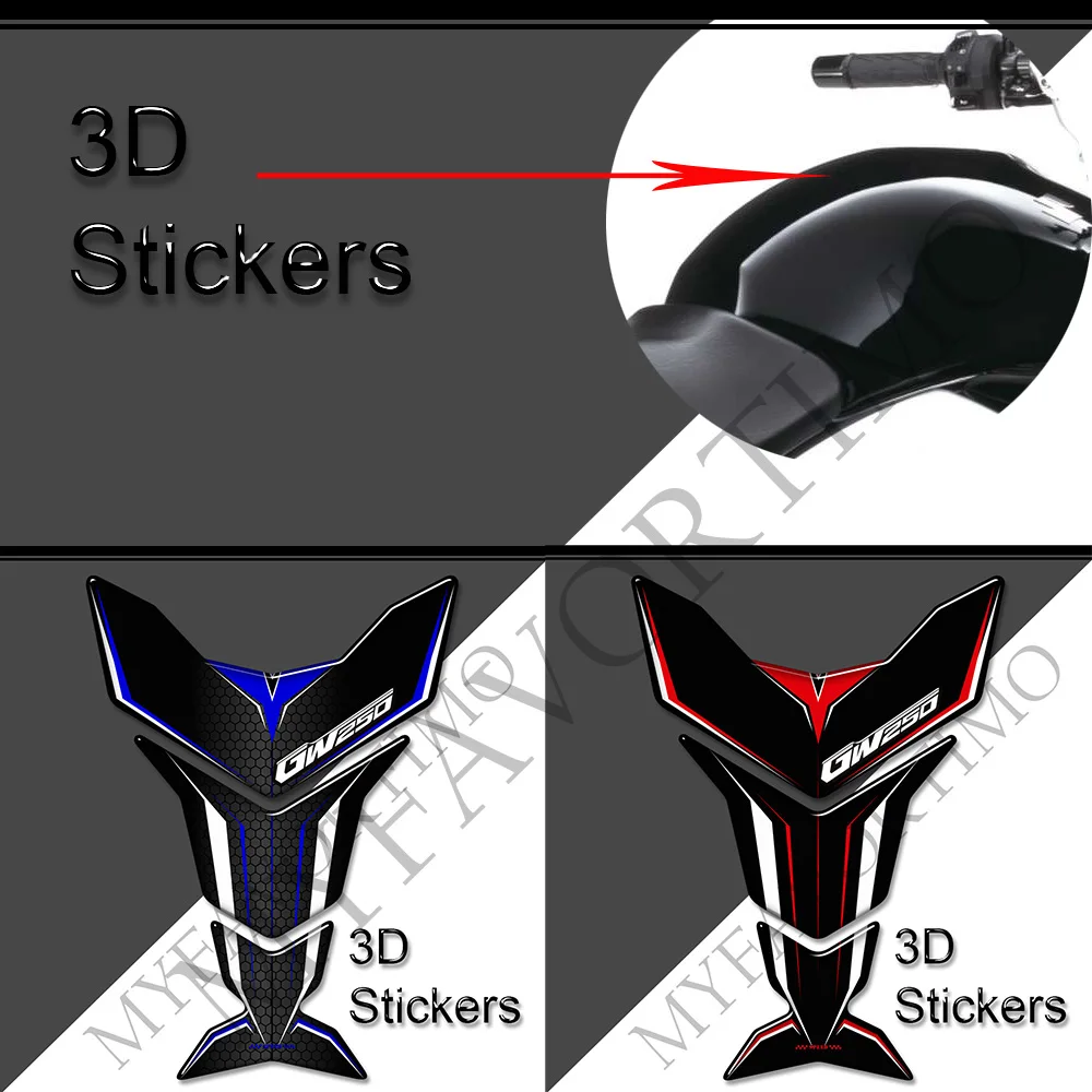 

For Suzuki Inazuma GW250 GW 250 Motorcycle Stickers Decals Tank Pad Side Grips Gas Fuel Oil Kit Knee Protection