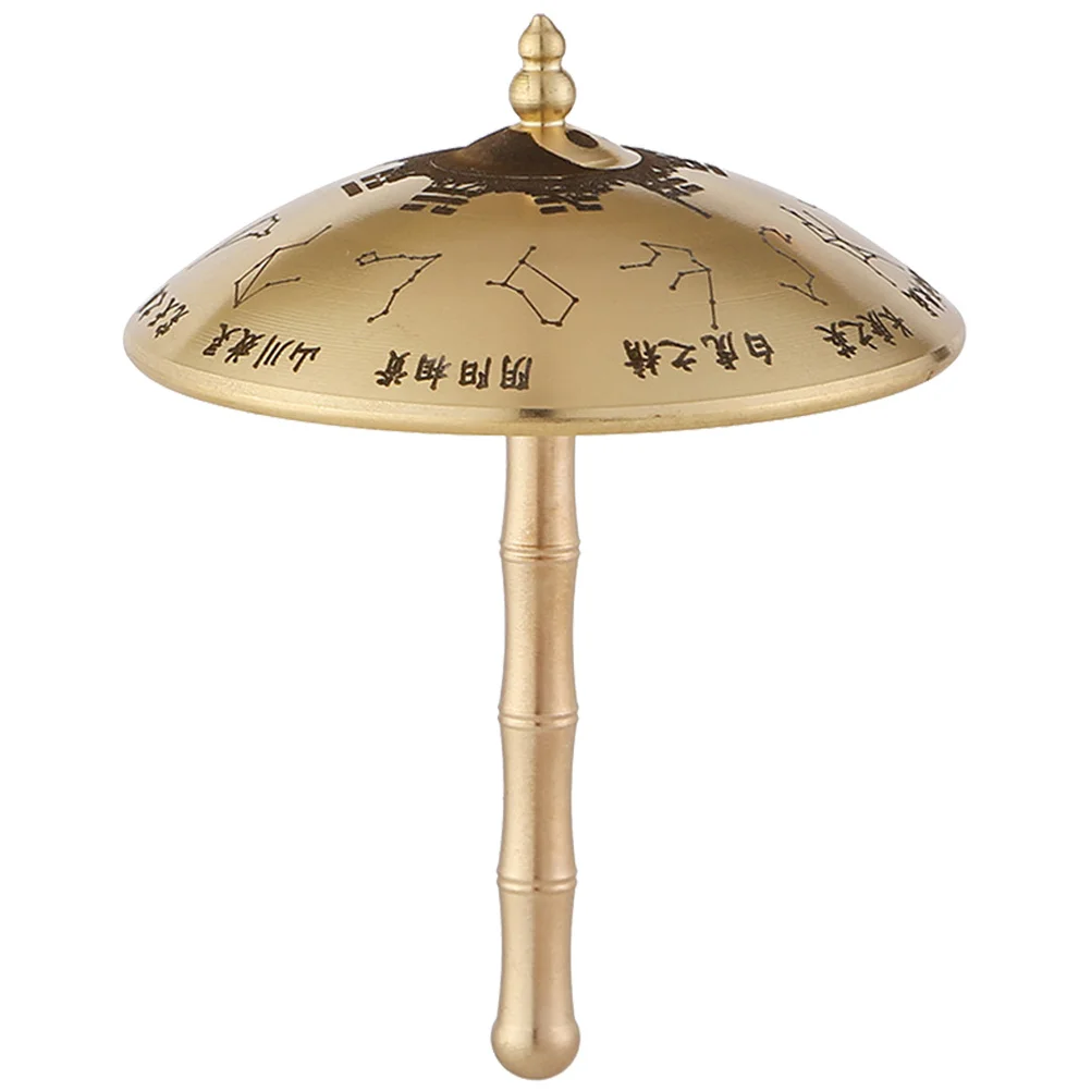

1pcs Miniature Umbrella Decor Brass Metal Craft Vintage Style Table Desk Decoration For Home Office Festival Gift