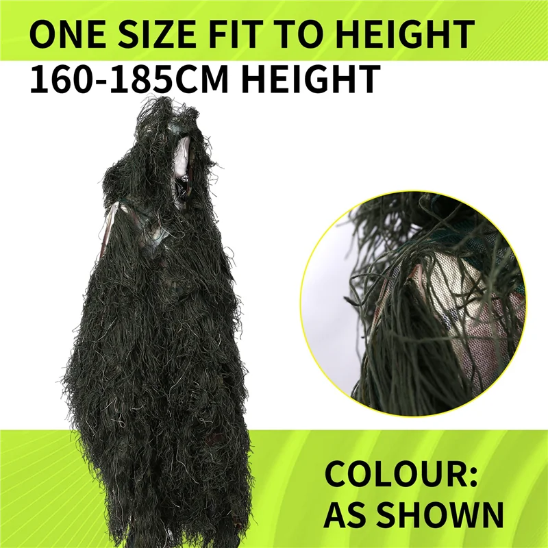 

SS-Взрослый уличный охотничий плащ, маскировочный костюм, одежда для фотосъемки, маскировочная одежда, камуфляжное охотничье пончо для охоты в джунглях