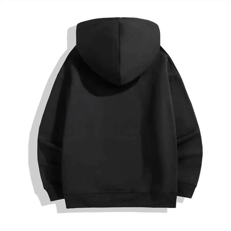 YOTEE Custom Men's And Women's Zipper Hoodie Pullover Logo Solid Color Embroidered Print Autumn And Winter Thick Casual Hoodie