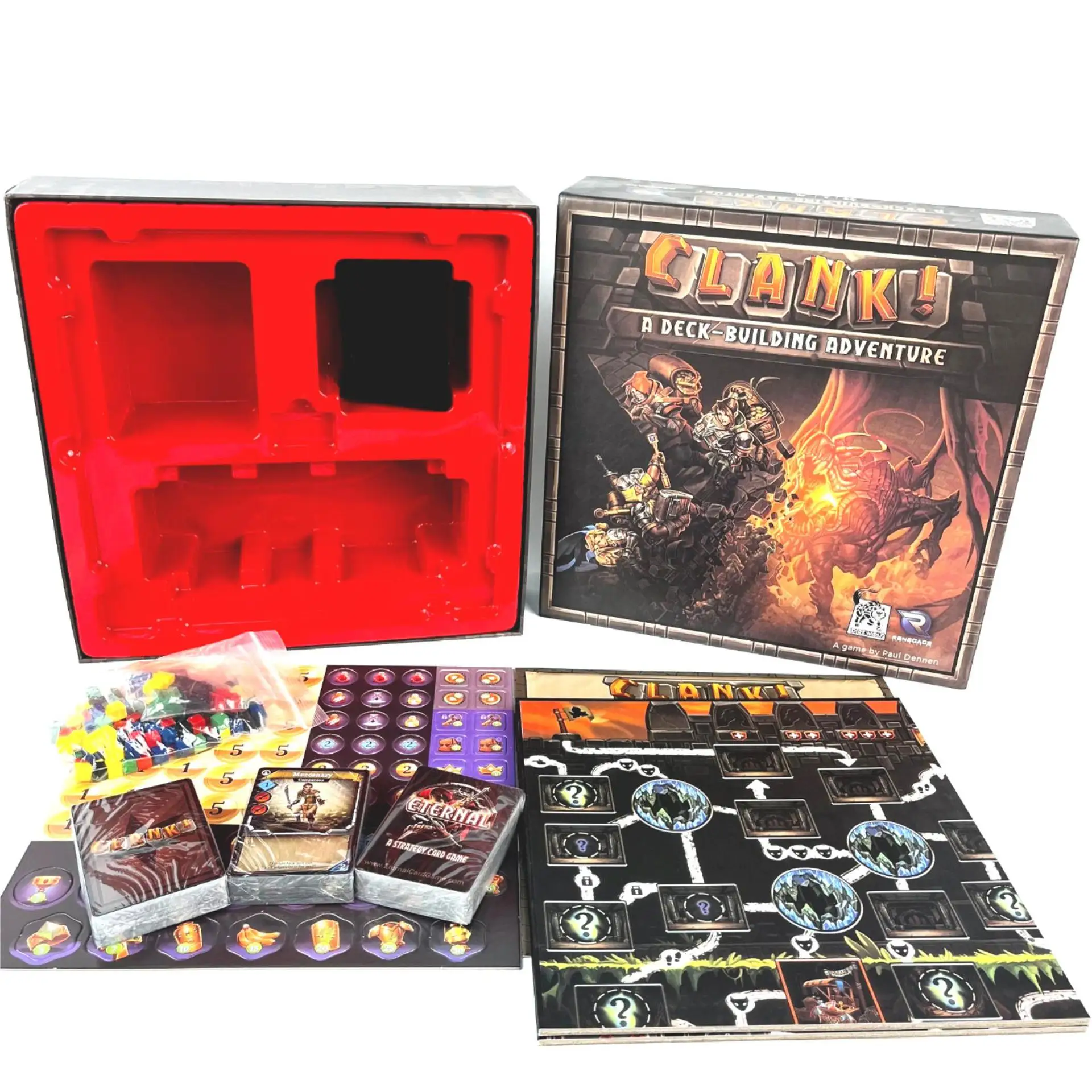 Renegade Game Studios Clank! Игра для приключений на колоде, настольные карты, изучающие американские настольные игры