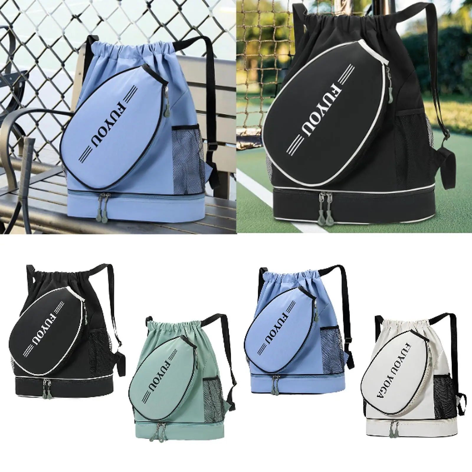 Tennis Bag Backpack Duffel for Badminton Racquets Outdoor Activities Hiking