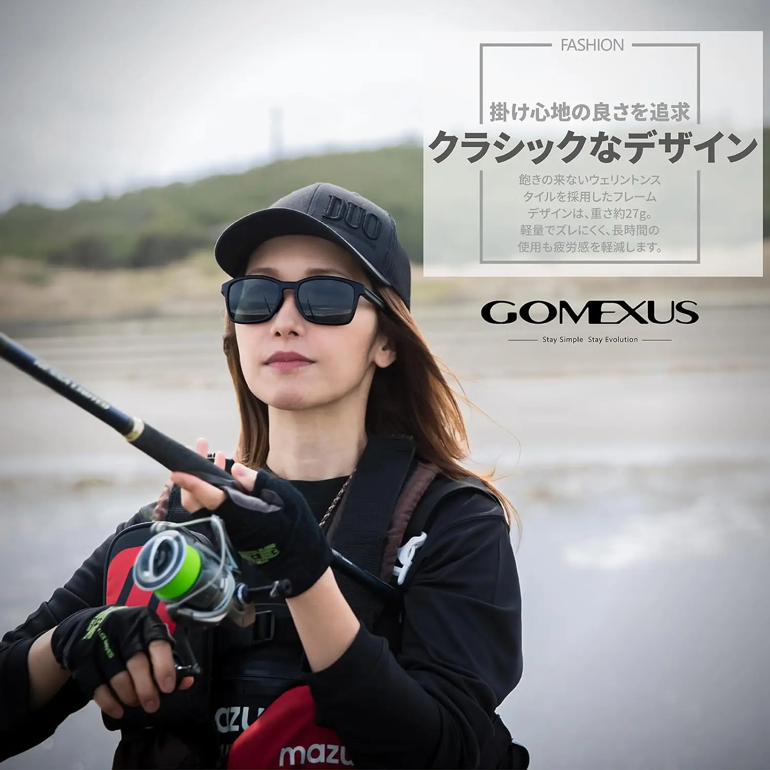 Gomexus J15 Polarized Sunglasses CR-39 Optical Lens Sports