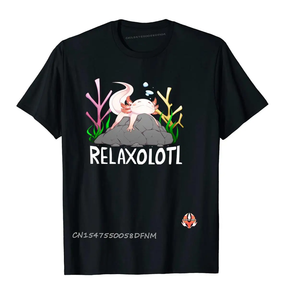 

Relaxolotl A Симпатичные расслабляющие Axolotl High Street высококачественные хлопковые мужские Топы И Футболки Праздничная скидка футболка