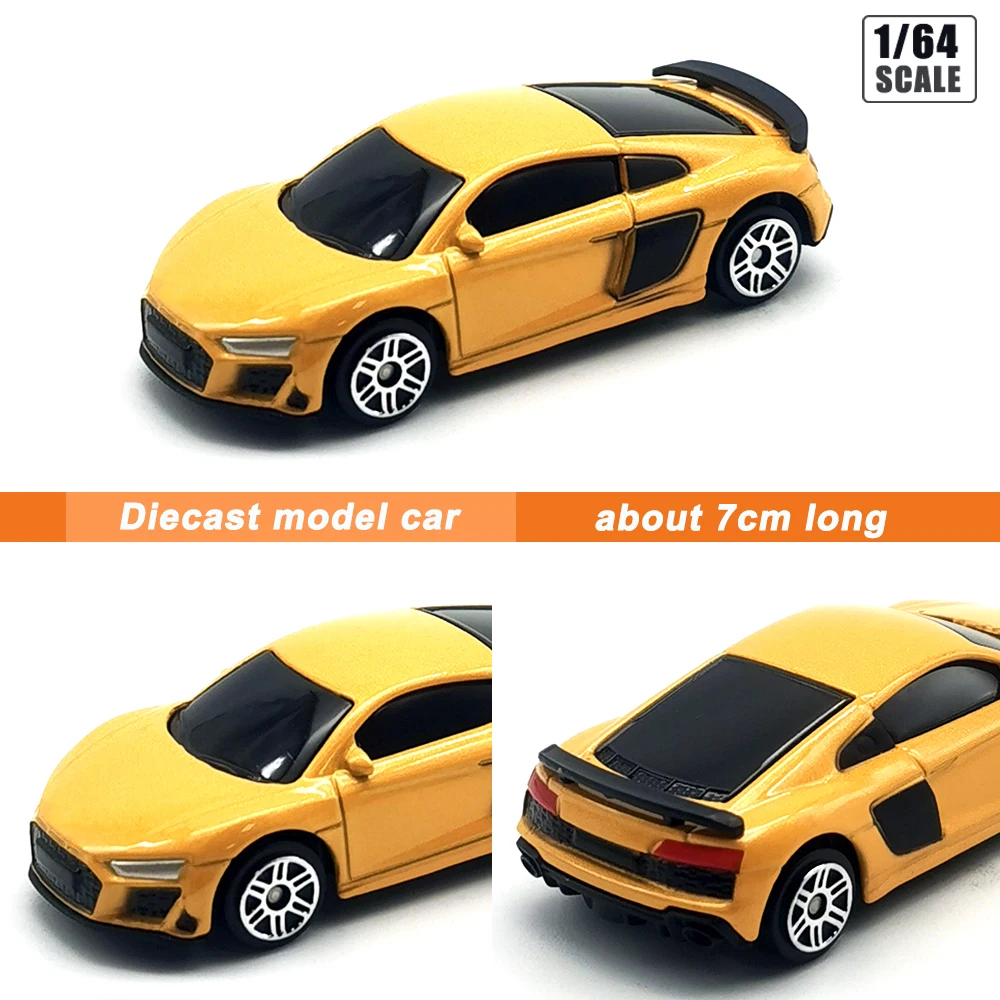 RMZcity 1/64 Model Car Sports Car Simulation Diecast Toy Vehicle Collection Series Gifts for Boys and Girls