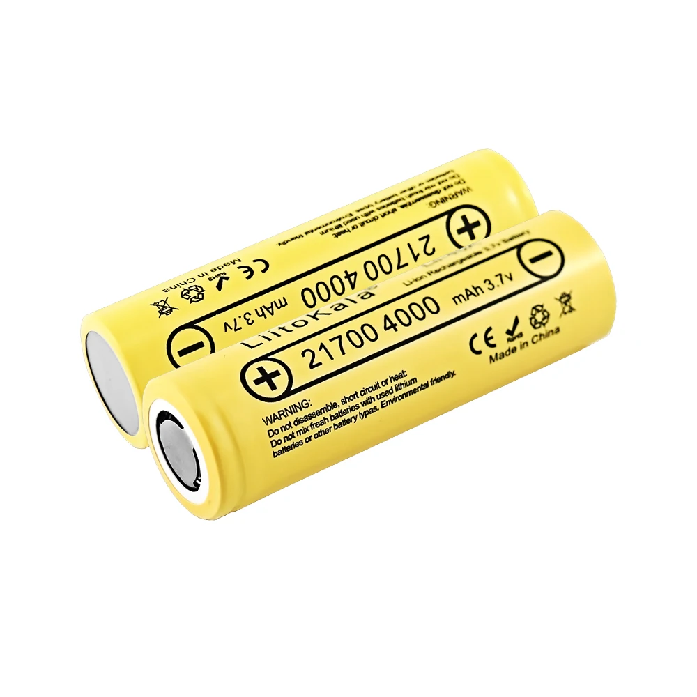 LiitoKala Lii-40A 21700 4000mAh akumulator litowo-jonowy 3.7V 40A do wysokiego rozładowania Mod/zestaw 3.7V 15A moc 5C szybkość rozładowania