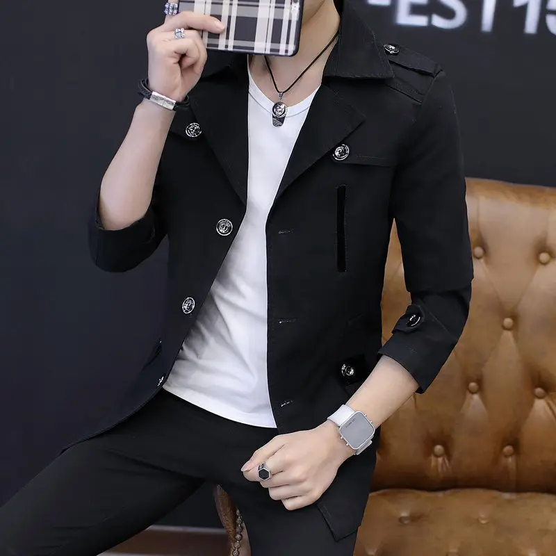 

Мужской демисезонный плащ-бальмакаан с отложным воротником, бордовый, вязаный, на флисе, с погонами