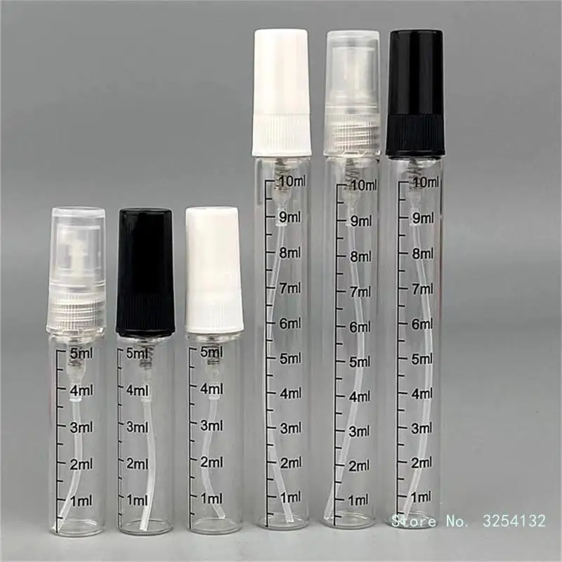 

5/10ml Atomizer Refillable Glass Atomizer Rotating with Scale Bottle Pocket Atomizer Container