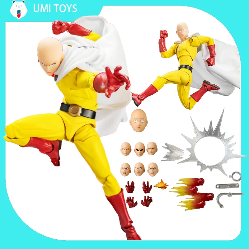 

Kaiyodo One Punch Man Сайтама Фигурки Удивительные Yamaguchi Revoltech Сайтама Коллекция Комнаты Декор Настольные Игрушки Подарок на Хэллоуин