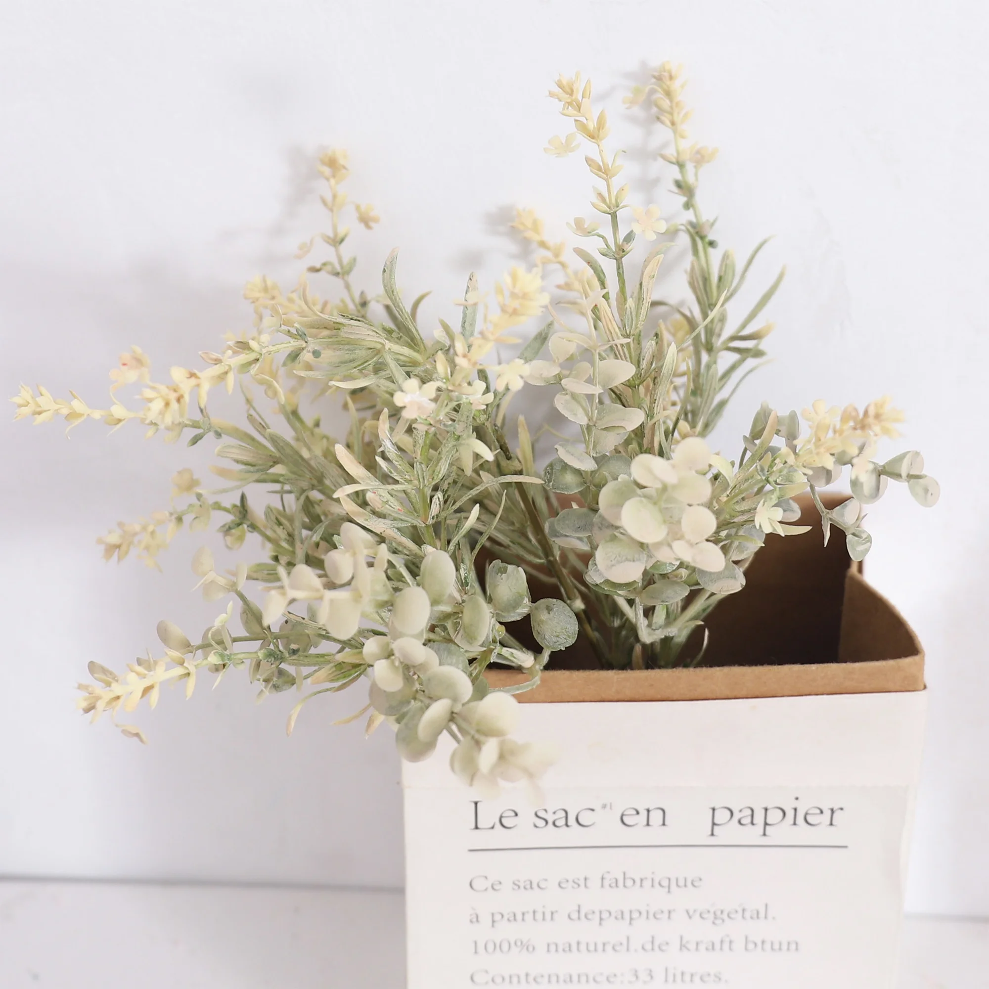 Eucalyptus Leaves Babysbreath  - Christmas Wreath Fake review and price