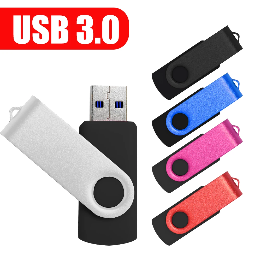 

Красочный флэш-накопитель USB 3.0, 64 ГБ, вращающийся флешка, 128 ГБ, 32 ГБ, креативный бизнес-подарок, синий, красный, фиолетовый, флешка, USB
