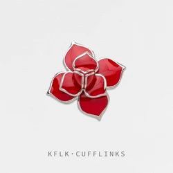 KFLK Fashion Brooch Pins Exquisite Three-dimensional Flower Brand Brooches For Women Mens Costumes Badge Brooch Wholesale