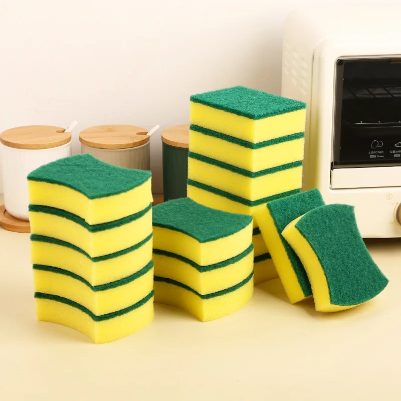 Dishwashing Sponge, Cleaning Cloth, and Cleaning Brush Magic Dishwashing Sponge, Pot Scrubber, and Kitchen Sponge