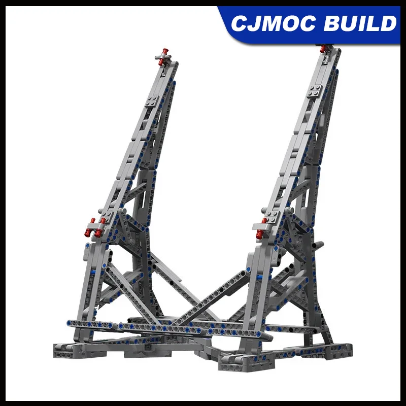 

Подставка для дисплея серии Space Falcon Vertical MOC-10219, модель строительного блока, подходит для 75192 75105 75257, вспомогательные детали игрушки